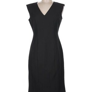 White House Black Market Black Sheath Midi Dress